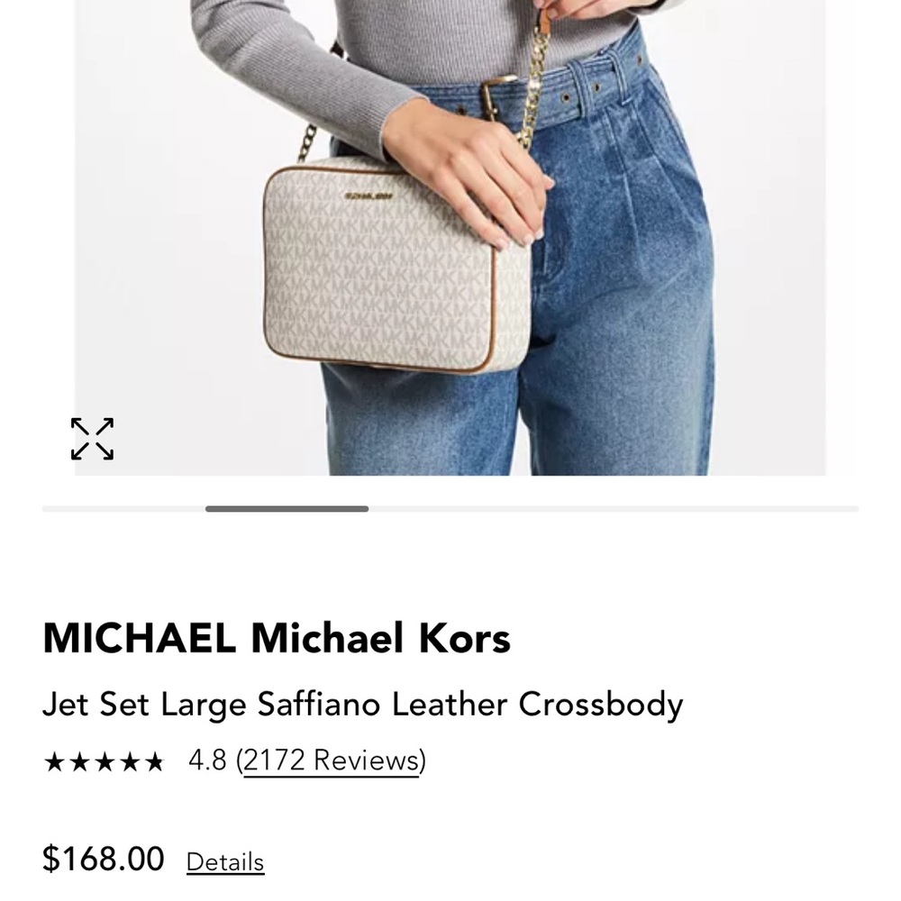 Jet Set Large Saffiano Leather Crossbody